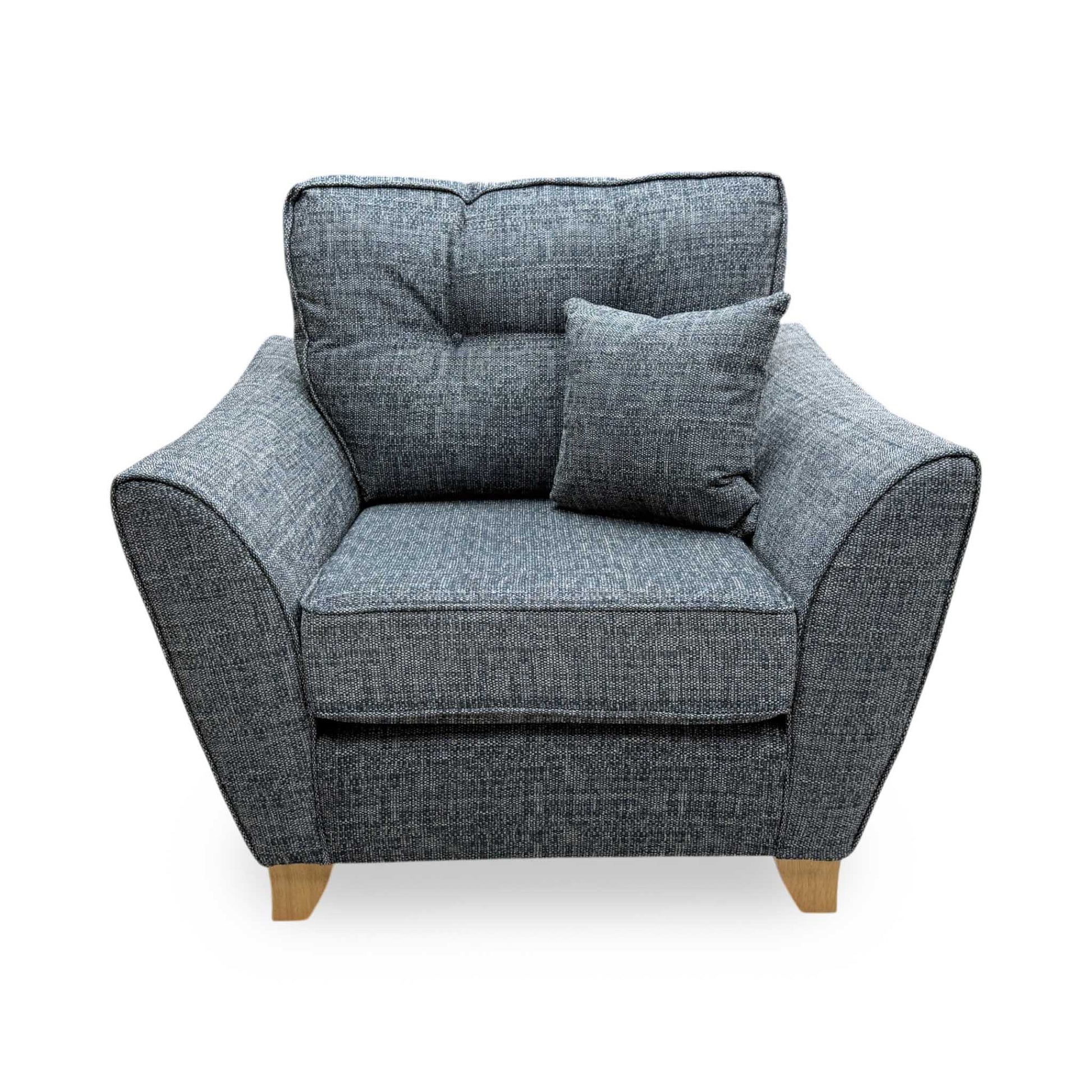'Halstow' Charcoal Grey Fabric Armchair Very.com