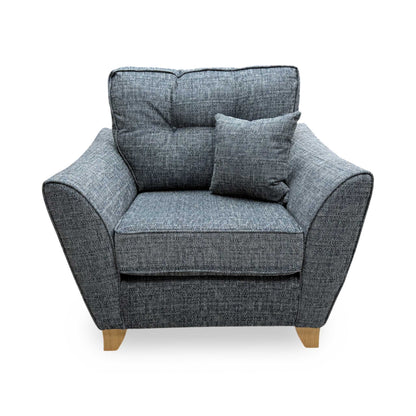 'Halstow' Charcoal Grey Fabric Armchair Very.com