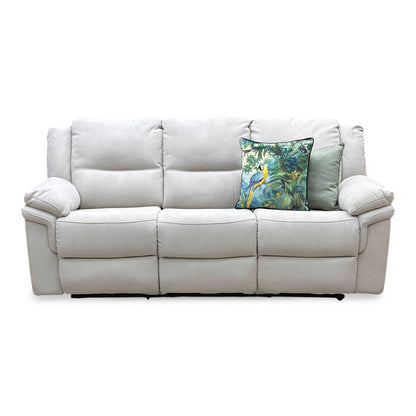 ‘Albion’ Charcoal Grey Chenille Fabric 3 Seater High Back Manual Recliner Sofa Very.com