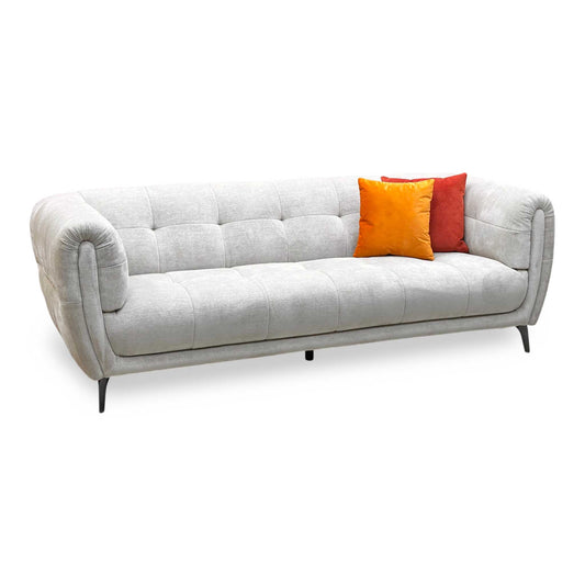 Ideal Home ‘Sienna' Hudson Mink 25120 Fabric 3 Seater Sofa Furniture Village