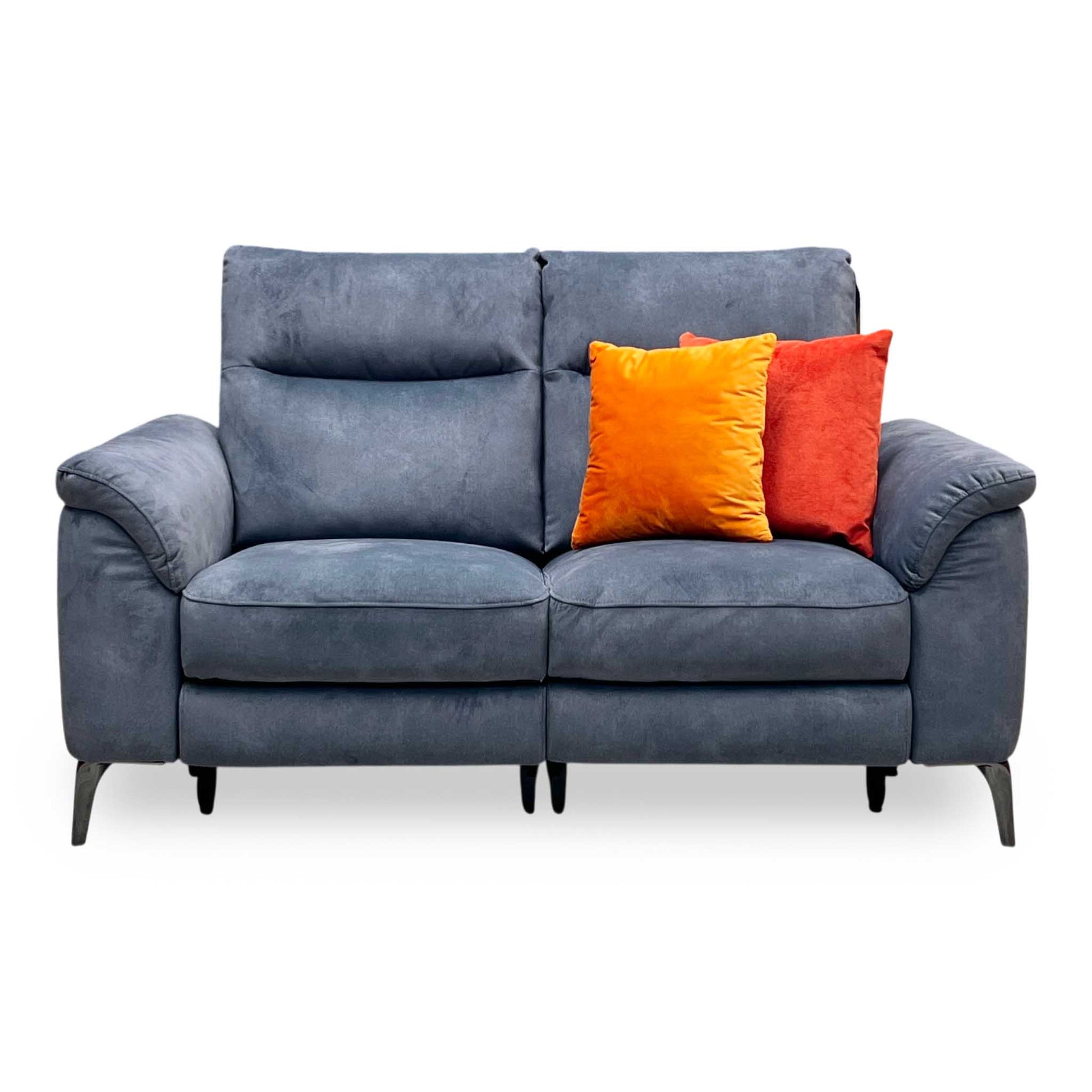 ‘Morgan’ Dexter Shadow Charcoal Grey Fabric 2 Seater Power Recliner Sofa Furniture Village