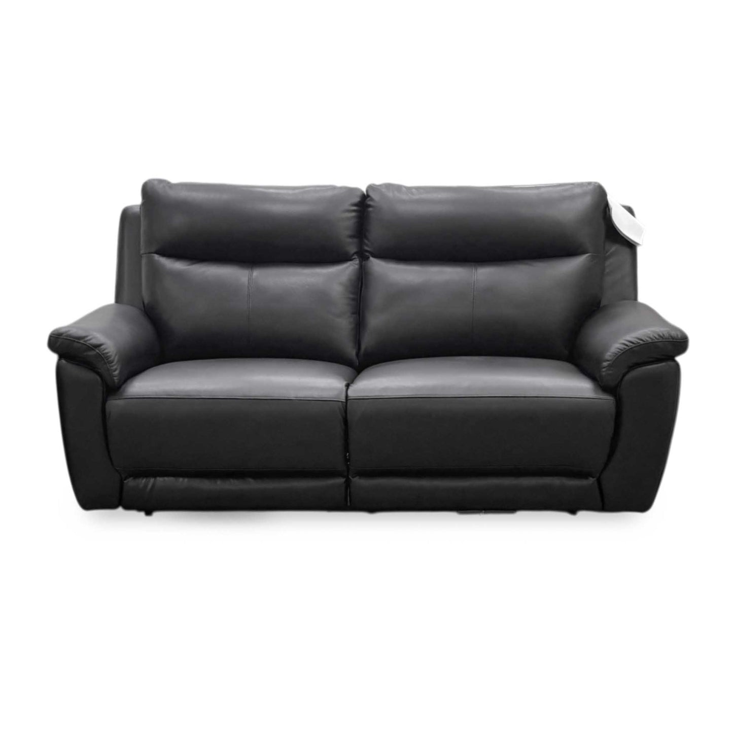 ‘Bobby’ Black Leather 3 Seater Power Recliner Sofa Direct From Manufacturer