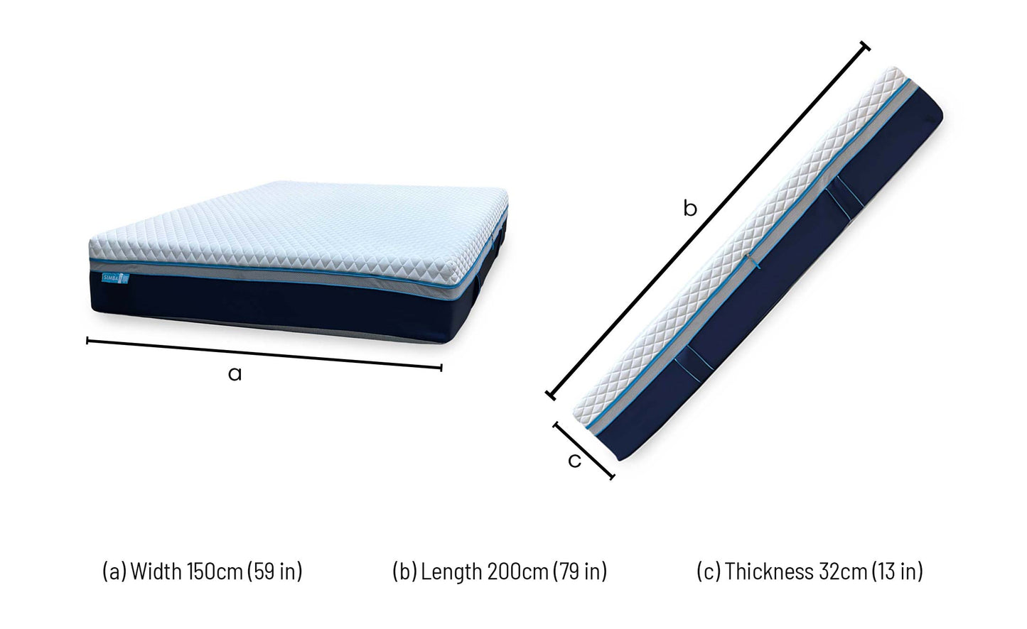 Simba Luxe Hybrid 5700 Pocket Springs Medium Firm Mattress - King Simba