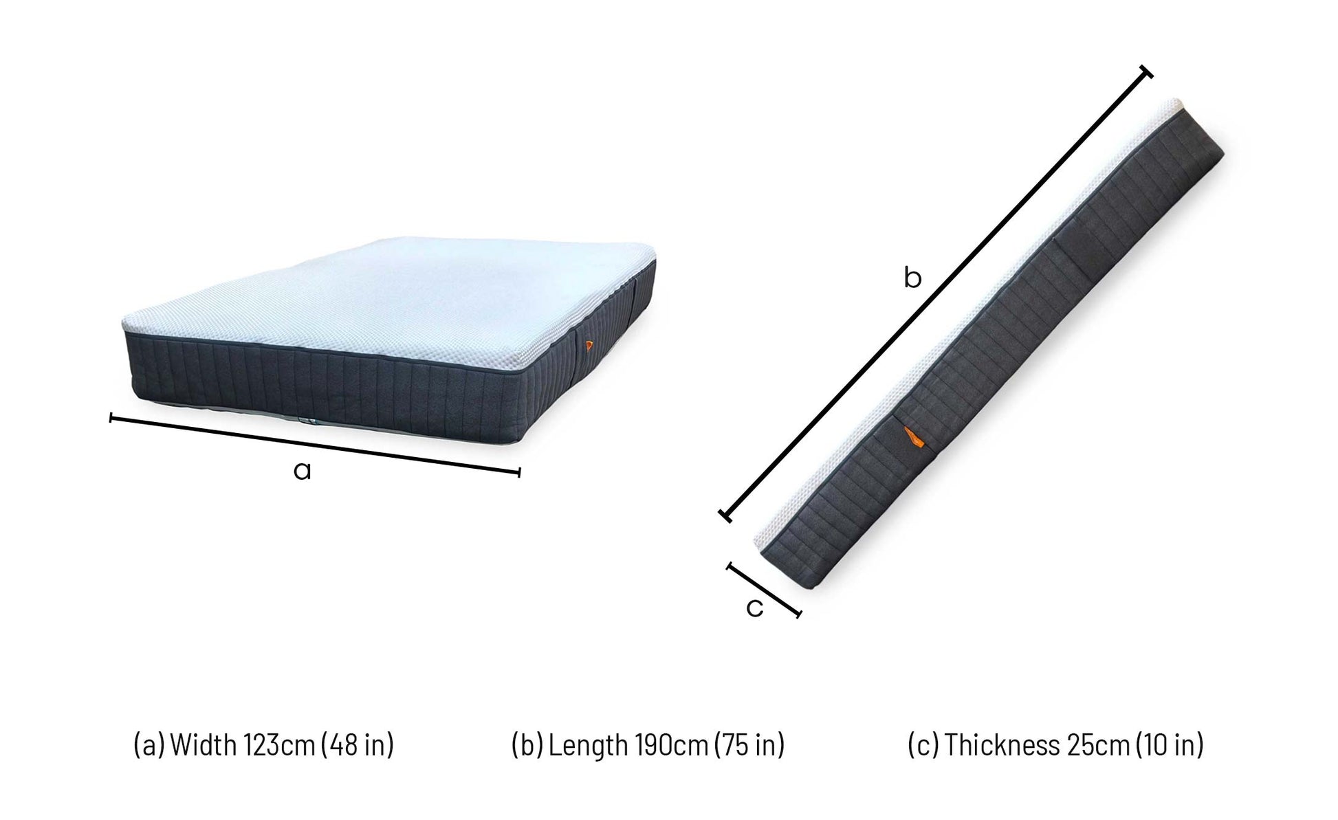 Emma Mattress Original Hypoallergenic Foam Mattress - Small Double Furniture Village