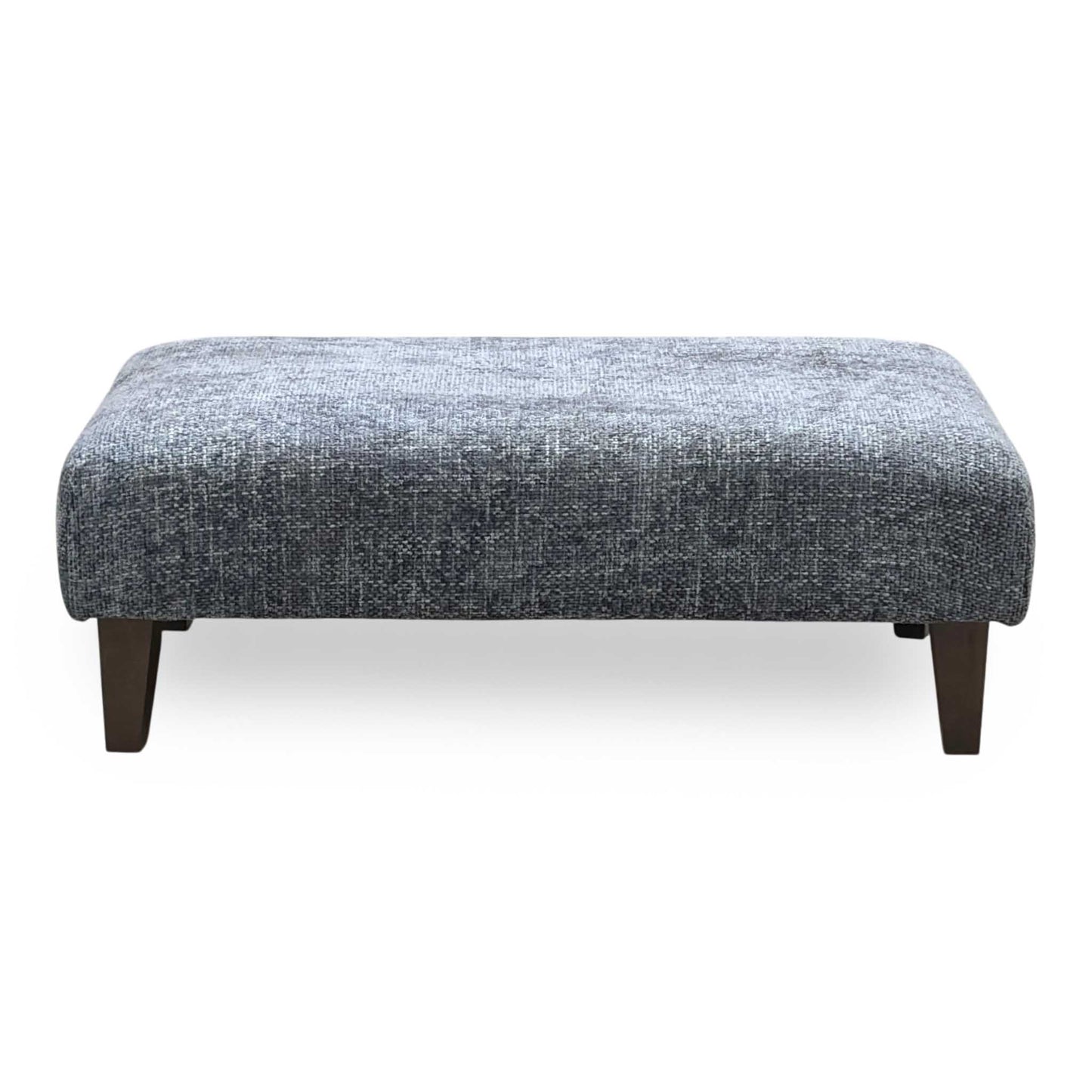 ‘Tabitha’ Slate Blue Woven Fabric Bench Stool Furniture Village