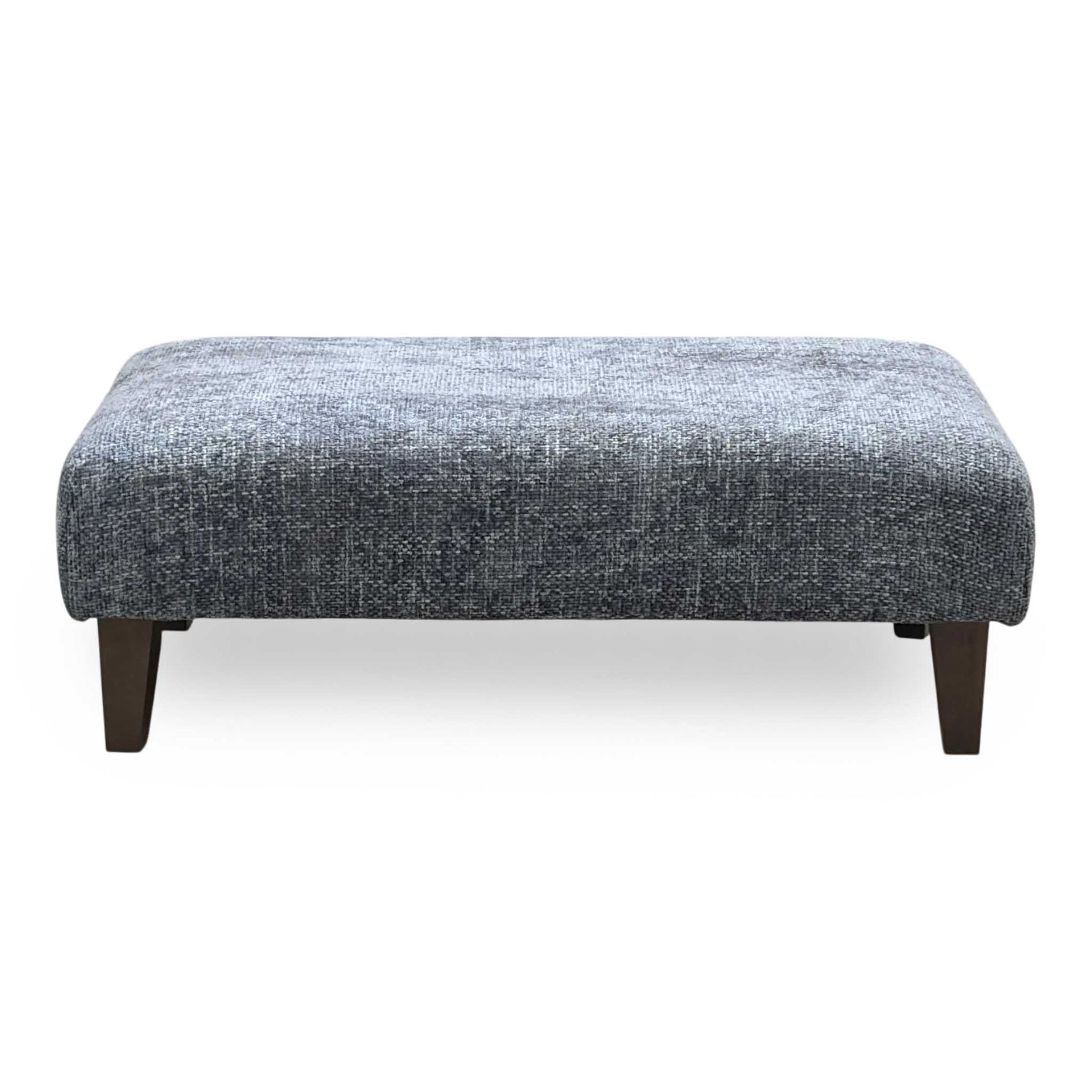 ‘Tabitha’ Slate Blue Woven Fabric Bench Stool Furniture Village