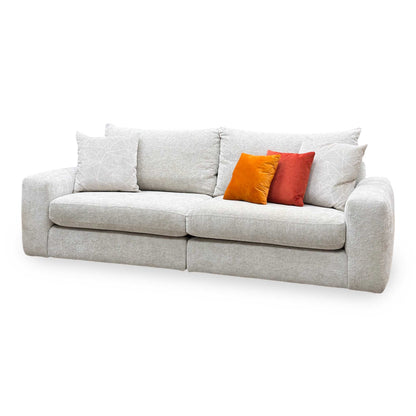 ‘Pandora’ Denby Ivory Fabric 4 Seater Split Frame Sofa Furniture Village