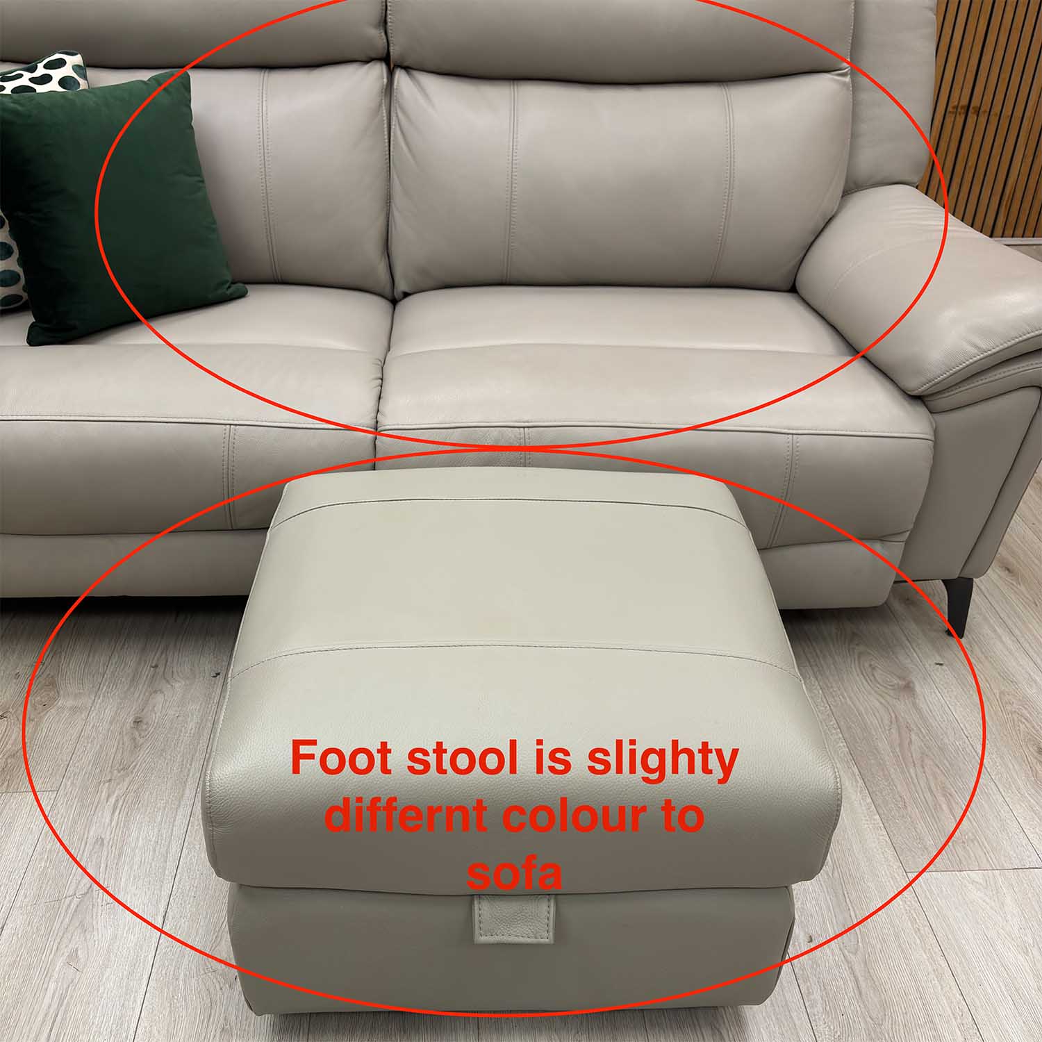 ‘Panache’ Lead Grey Cat-60_23 Leather 3 Seater Power Recliner Sofa + Storage Footstool Furniture Village