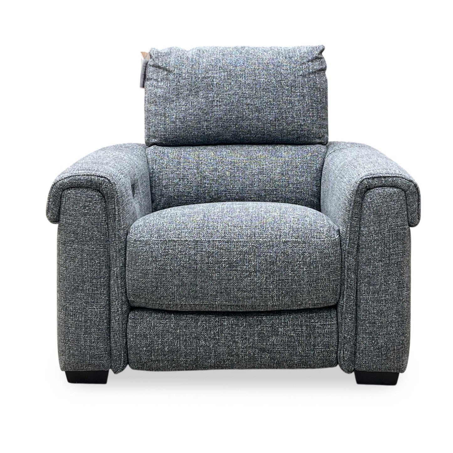 ‘Nixon’ Gun Metal Grey Fabric Power Recliner Chair Furniture Village