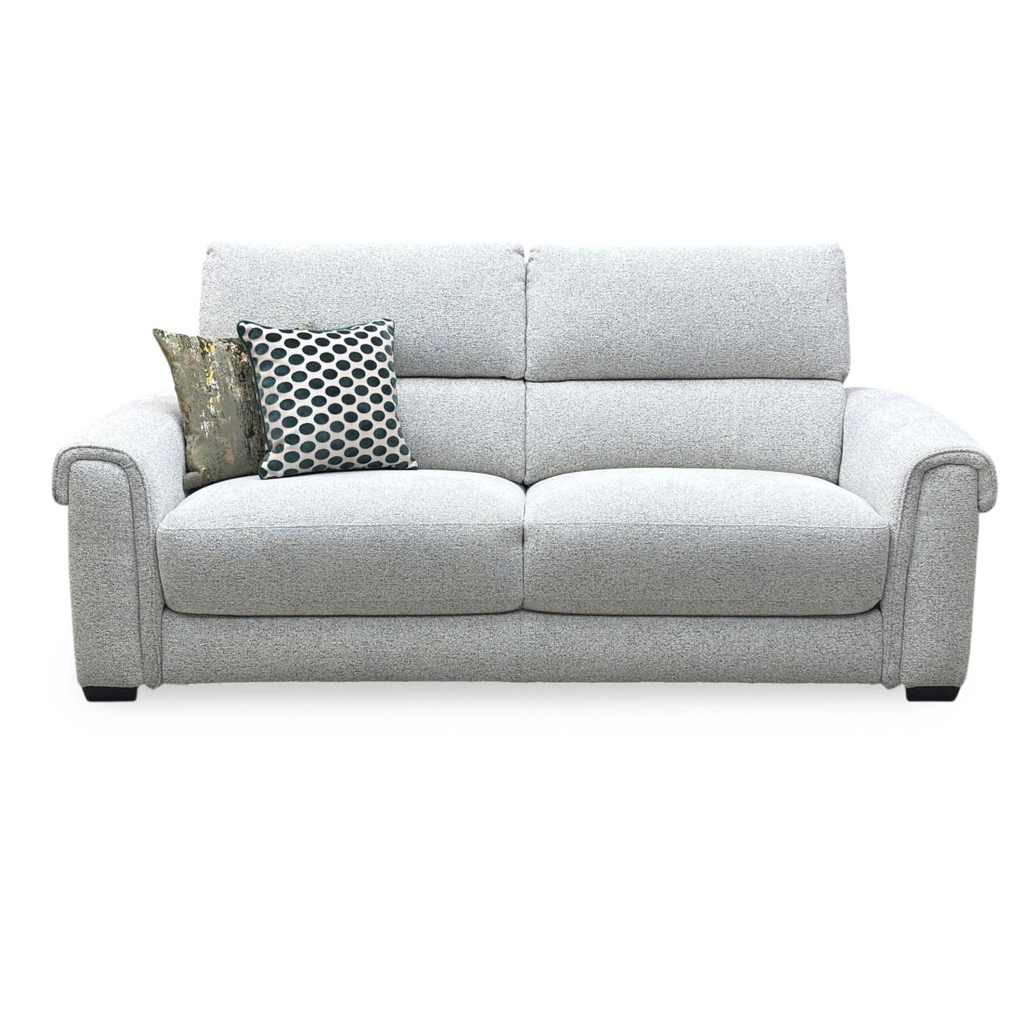 ‘Nixon’ Fab-Mil-R104 Oyster Fabric 3 Seater Sofa Furniture Village