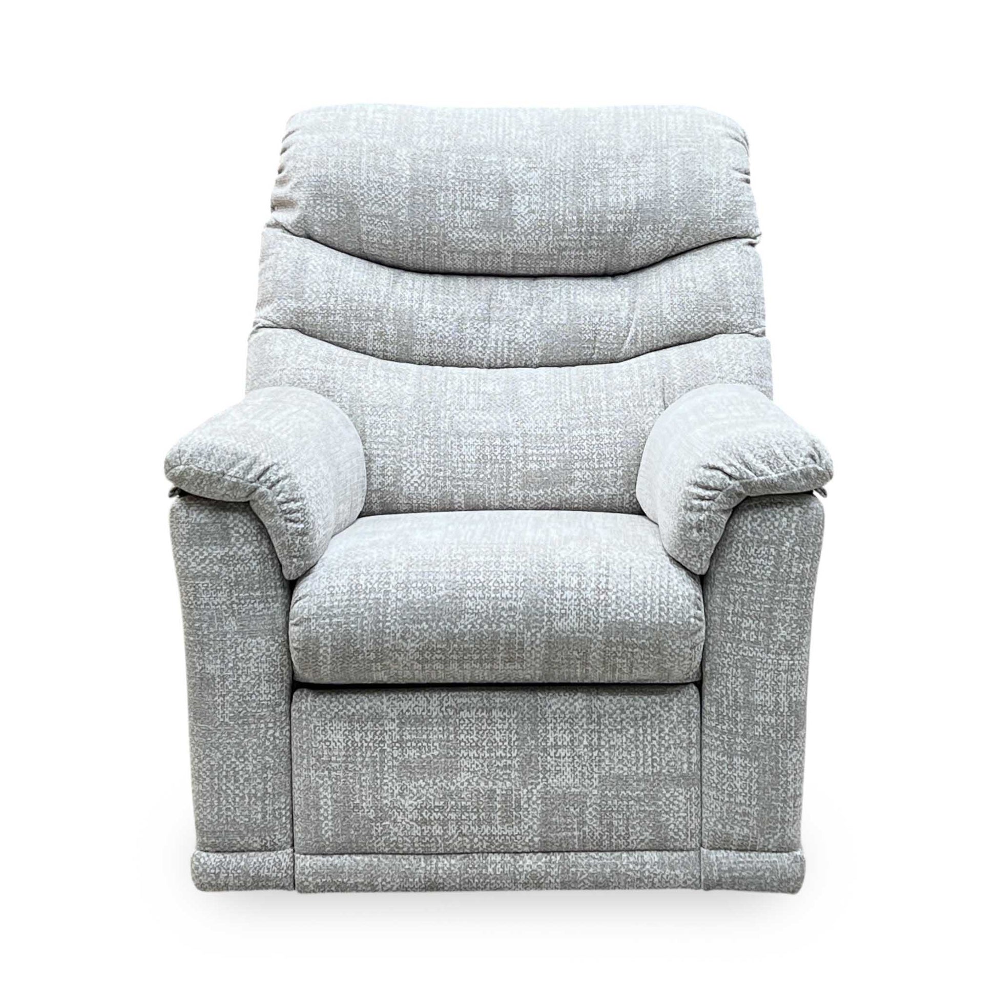 G Plan ‘Malvern’ B045 Aerial Horizon Grey Fabric Power Recliner Armchair Furniture Village