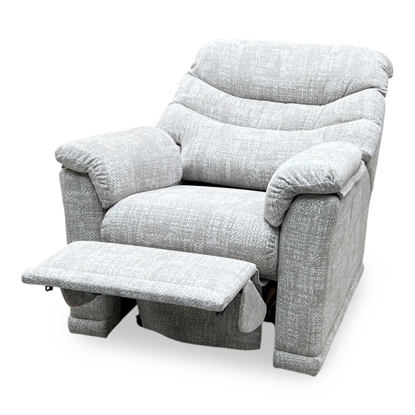 G Plan ‘Malvern’ B045 Aerial Horizon Grey Fabric Power Recliner Armchair Furniture Village