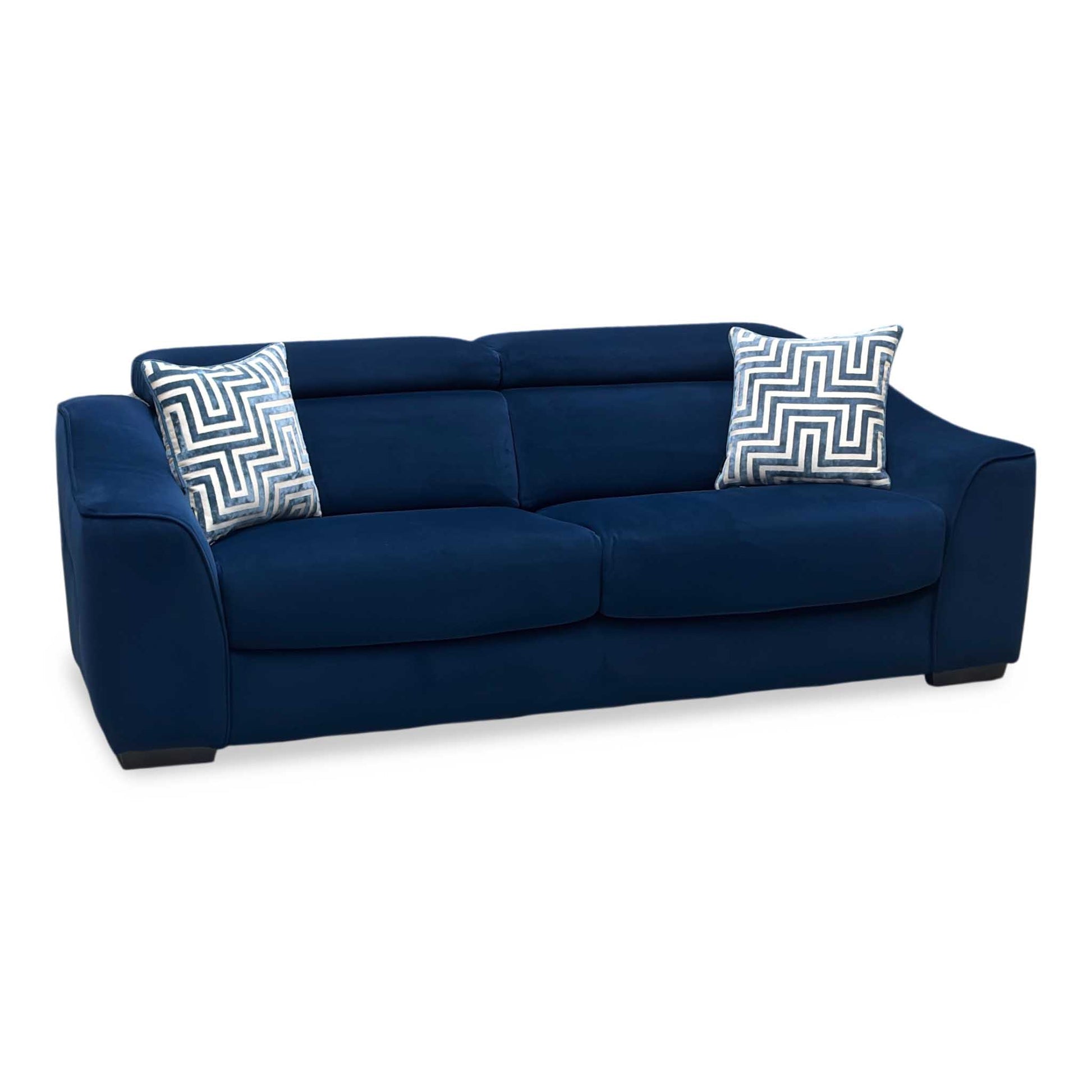 ‘Elixir’ Royal Blue Fabric 3 Seater Sofa Bed Furniture Village