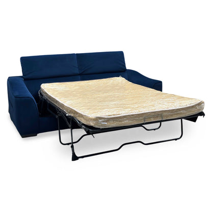 ‘Elixir’ Royal Blue Fabric 3 Seater Sofa Bed Furniture Village