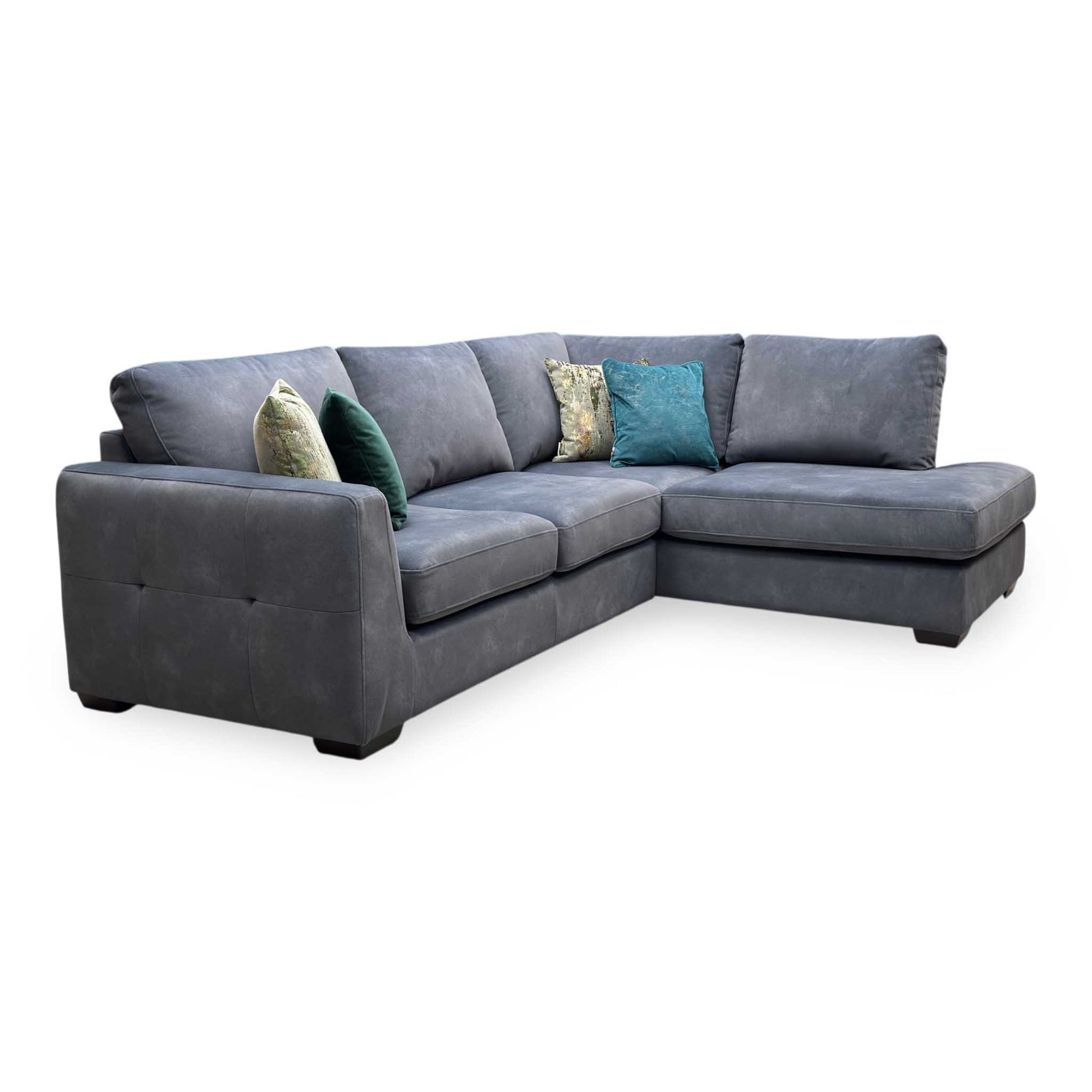 ‘Dinky’ Dexter Shadow Charcoal Grey Fabric Corner Chaise End Sofa Furniture Village