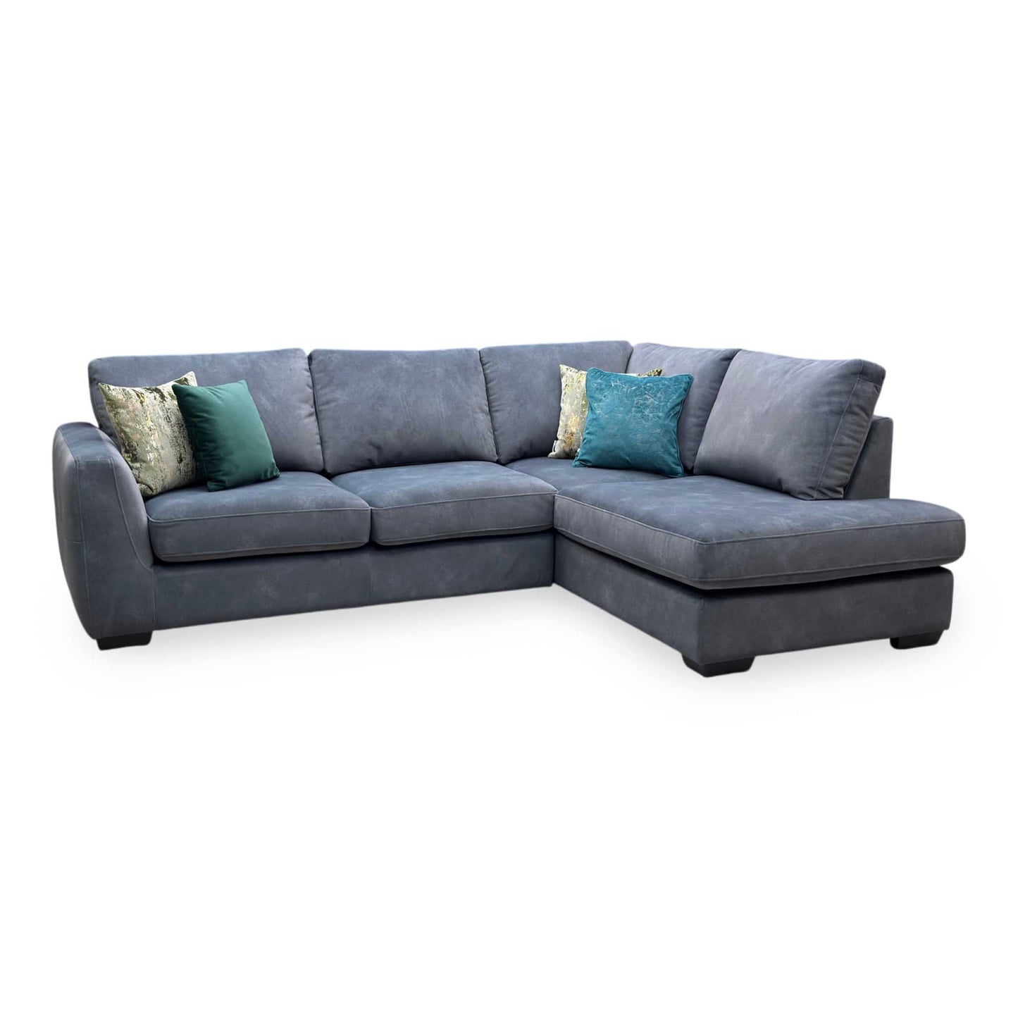 ‘Dinky’ Dexter Shadow Charcoal Grey Fabric Corner Chaise End Sofa Furniture Village