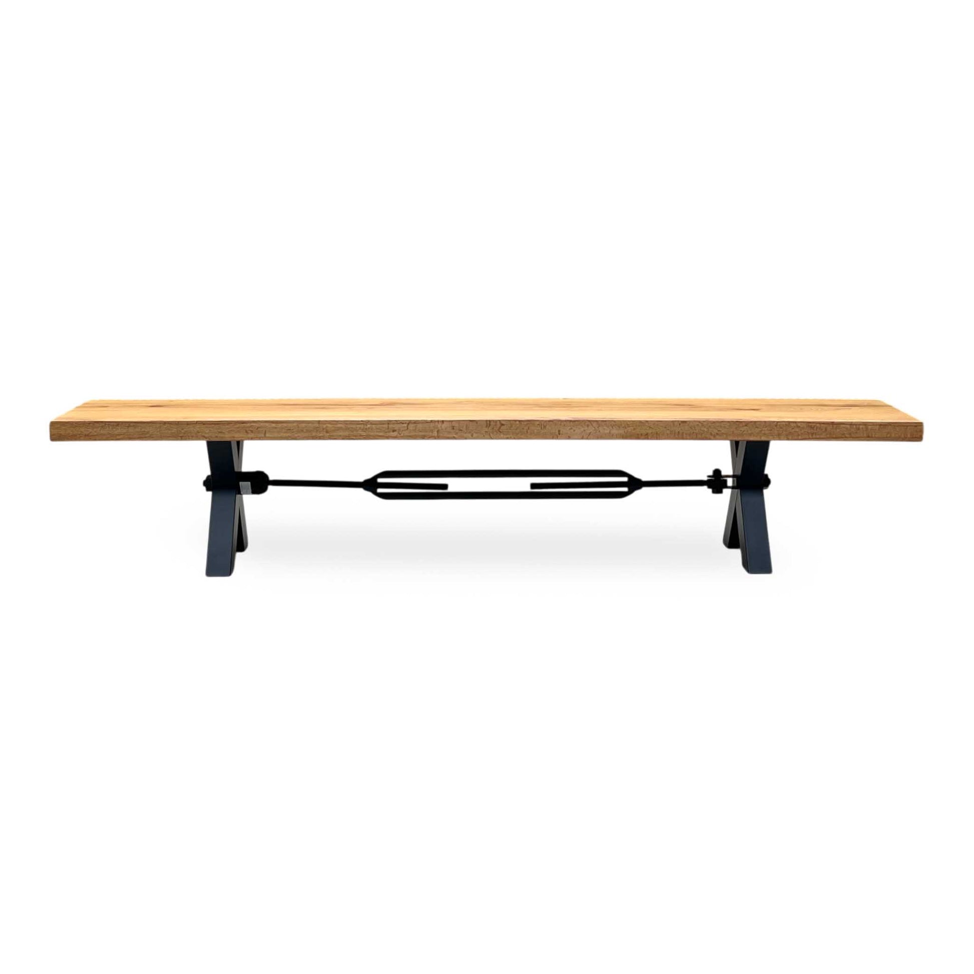 Bodahl 'Terra' 1 Oil Solid Oak Dining Bench with Tension Bolt X-Leg Furniture Village