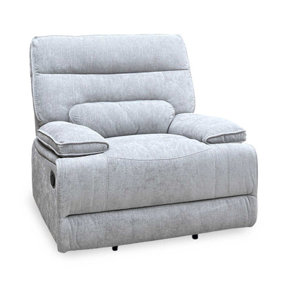 ‘Olivia’ Grey Fabric Manual Recliner Armchair Thornbrook (a Joseph James brand)