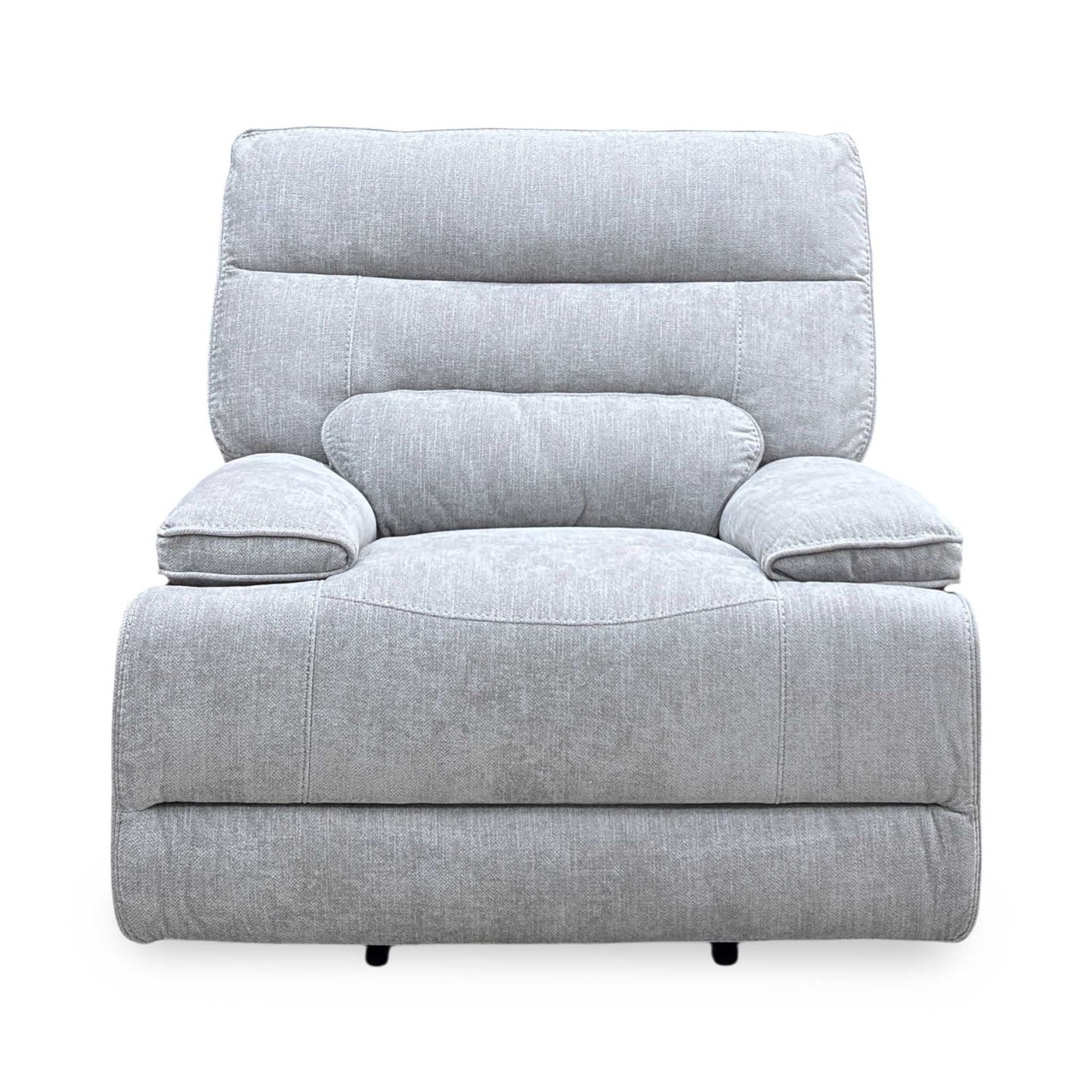 ‘Olivia’ Grey Fabric Manual Recliner Armchair Thornbrook (a Joseph James brand)