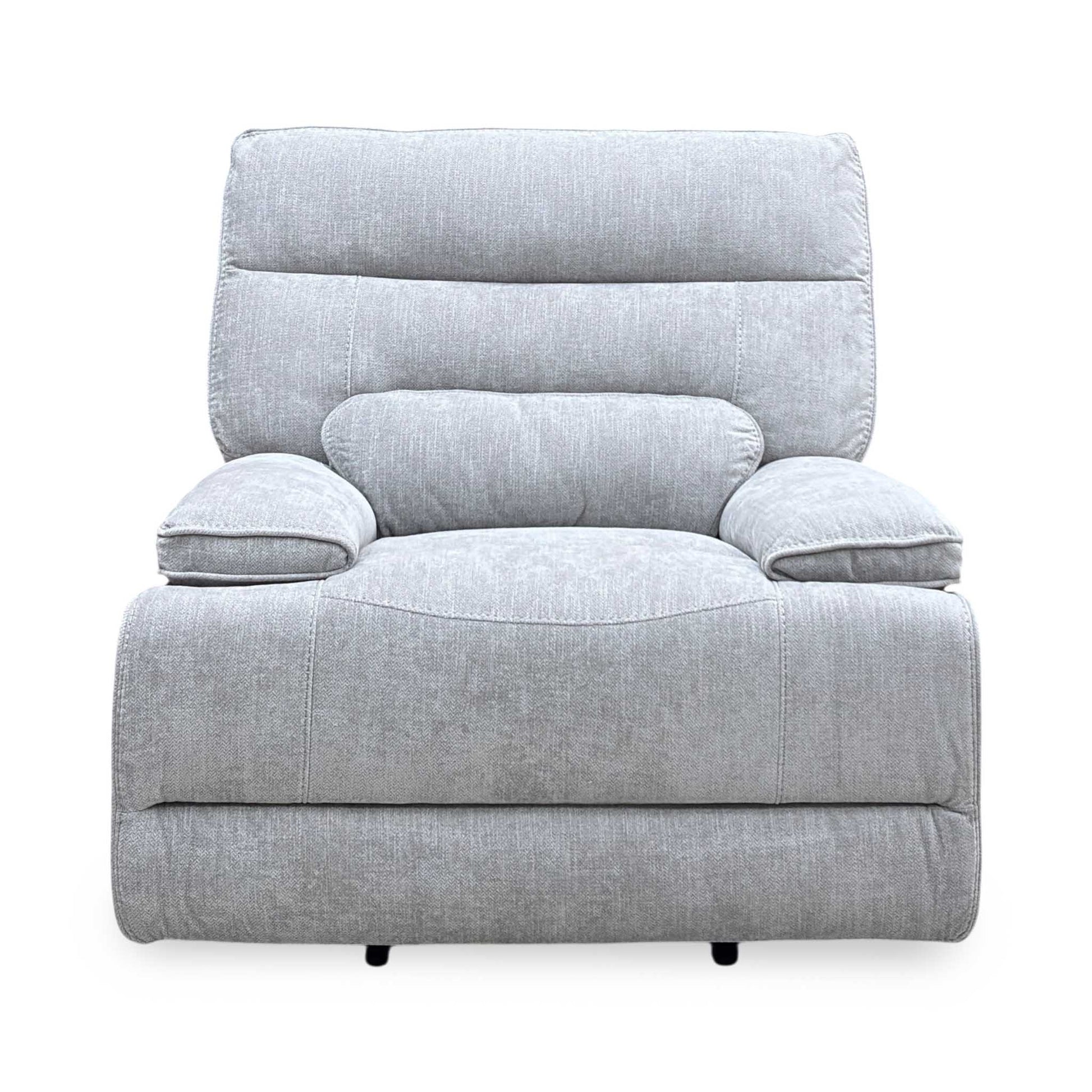 ‘Olivia’ Grey Fabric Manual Recliner Armchair Thornbrook (a Joseph James brand)
