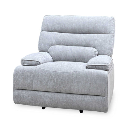‘Olivia’ Grey Fabric Manual Recliner Armchair Thornbrook (a Joseph James brand)