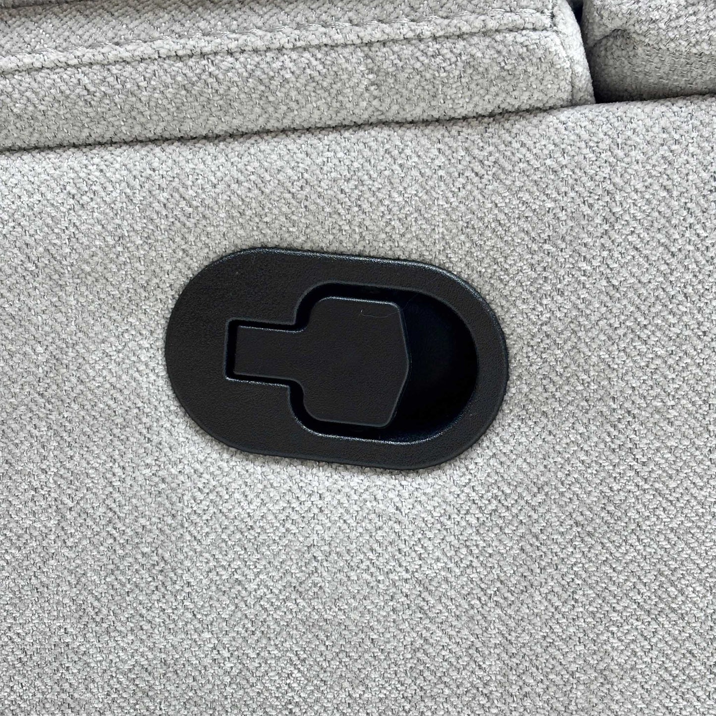 ‘Olivia’ Grey Fabric Manual Recliner 2 Seater Sofa Thornbrook (a Joseph James brand)
