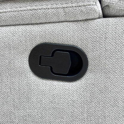 ‘Olivia’ Grey Fabric Manual Recliner 2 Seater Sofa Thornbrook (a Joseph James brand)
