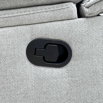 'Eloise' Corner Group Manual Recliner - Grey (Nett) + armless + console Thornbrook (a Joseph James brand)
