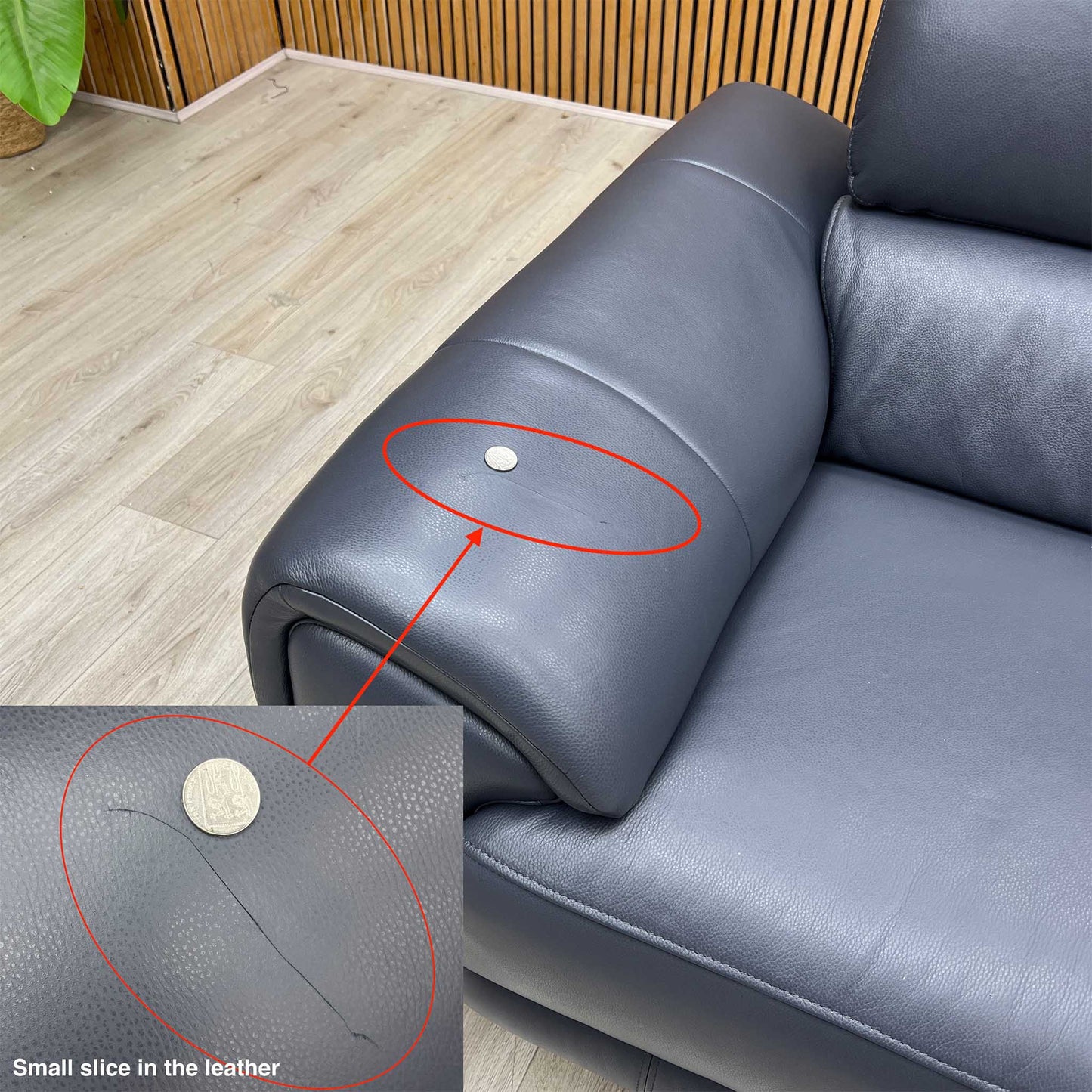‘Vino’ Cat-60_18 Lavender Grey Leather 3 Seater Power Recliner Sofa with Power Headrests and Heated Seats Furniture Village