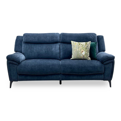 ‘Panache’ Manhattan Indigo Fabric 3 Seater Sofa Furniture Village