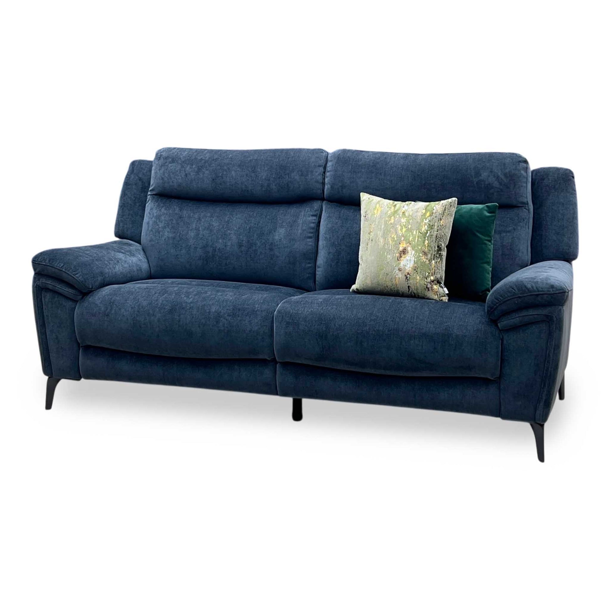 ‘Panache’ Manhattan Indigo Fabric 3 Seater Sofa Furniture Village