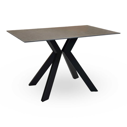 ‘Kya’ Ceramic Black 120cm Dining Table Thornbrook (a Joseph James brand)