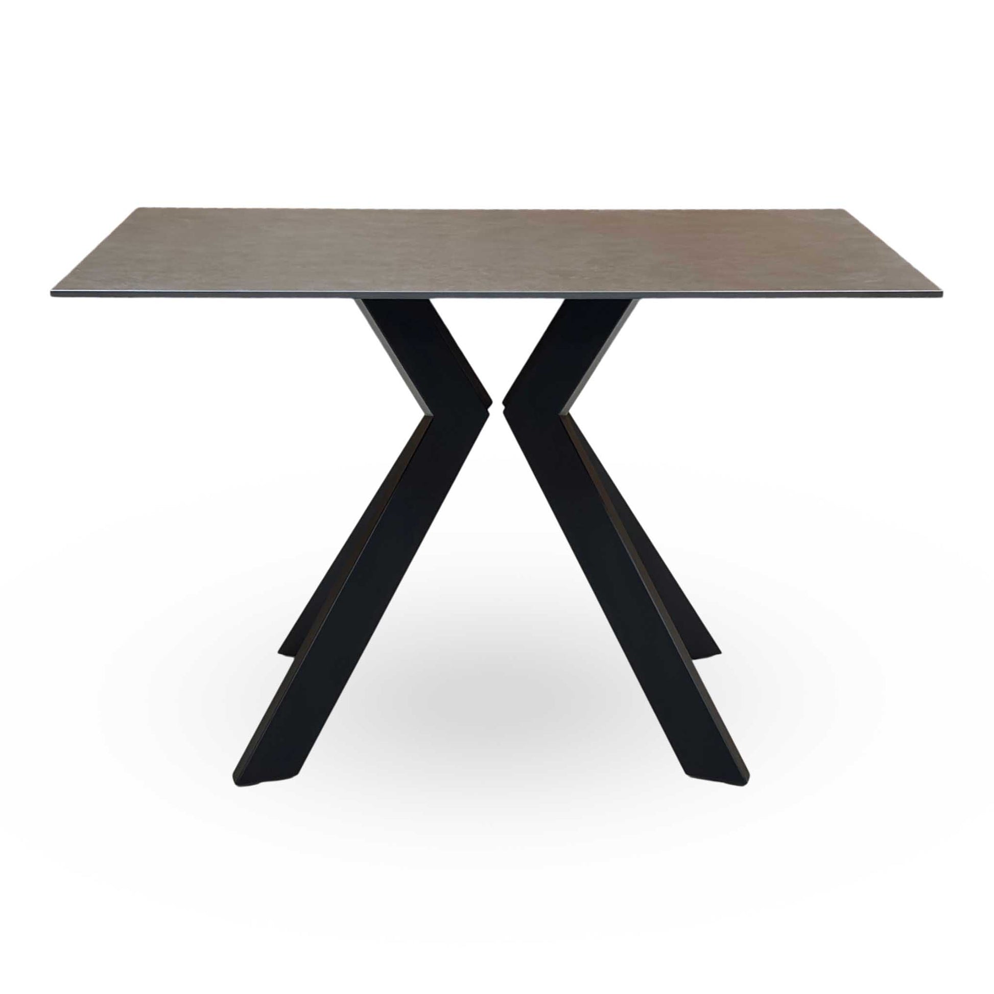 ‘Kya’ Ceramic Black 120cm Dining Table Thornbrook (a Joseph James brand)