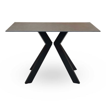 ‘Kya’ Ceramic Black 120cm Dining Table Thornbrook (a Joseph James brand)
