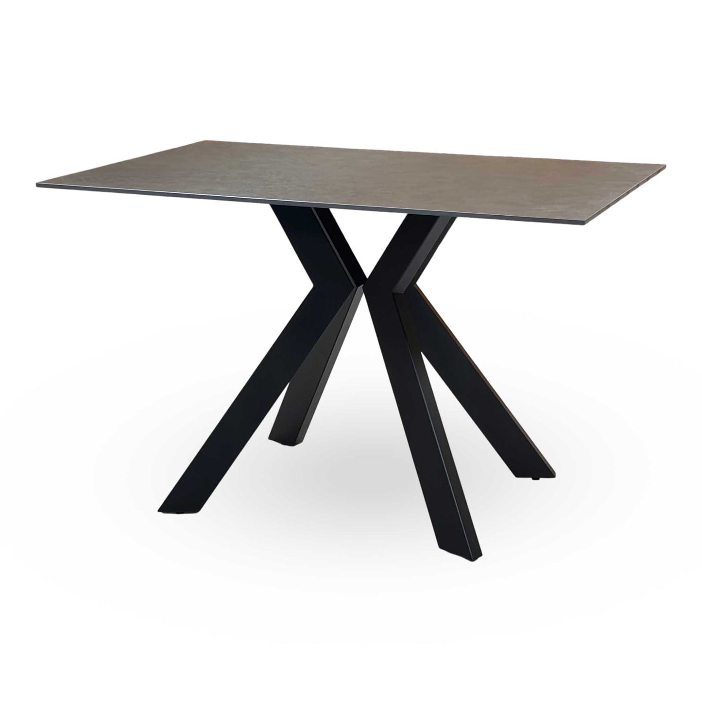 ‘Kya’ Ceramic Black 120cm Dining Table Thornbrook (a Joseph James brand)