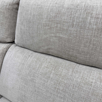 'Moet' Anivia Khaki Fabric 2 Seater Power Recliner Sofa with Telescopic Headrests Furniture Village