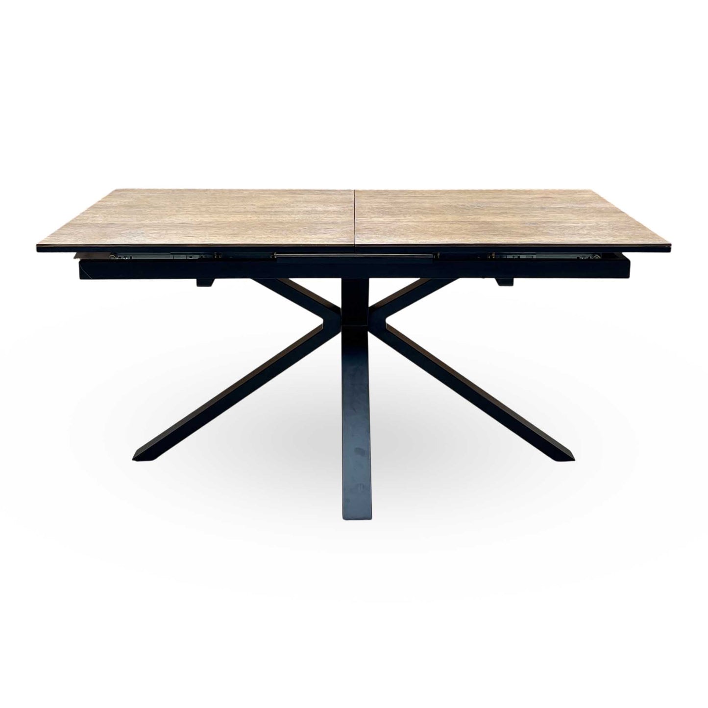 ‘Jupiter’ Dark Oak Pop Up Extending Dining Table Furniture Village