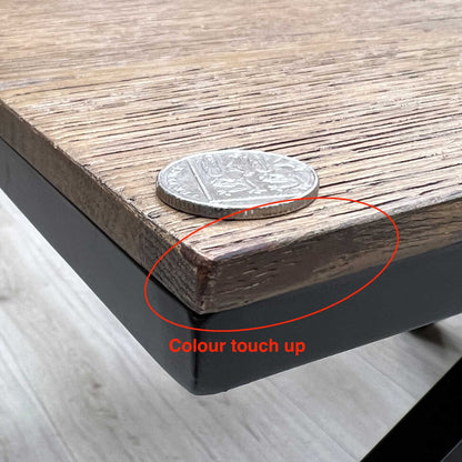 ‘Jupiter’ Dark Oak Pop Up Extending Dining Table Furniture Village