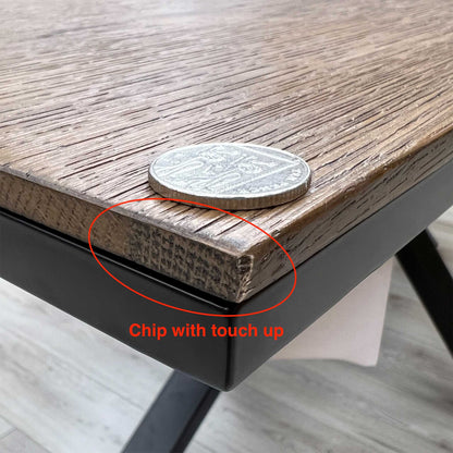 ‘Jupiter’ Dark Oak Pop Up Extending Dining Table Furniture Village