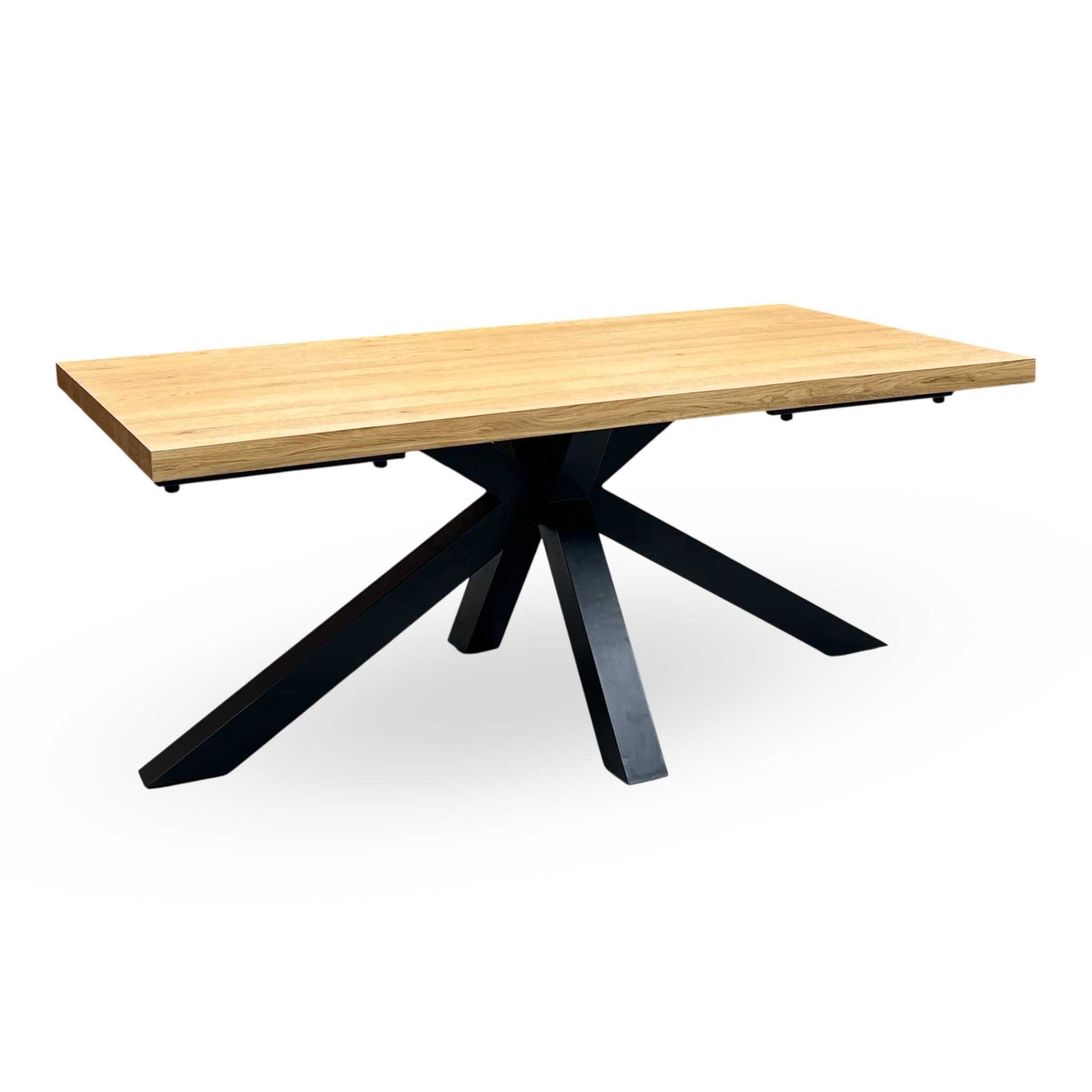 ‘Earth’ Solid Oak 180cm Star Base Dining Table Furniture Village