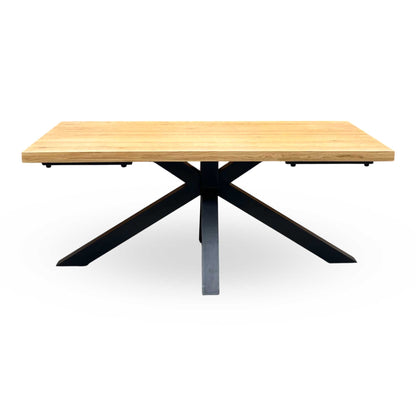 ‘Earth’ Solid Oak 180cm Star Base Dining Table Furniture Village
