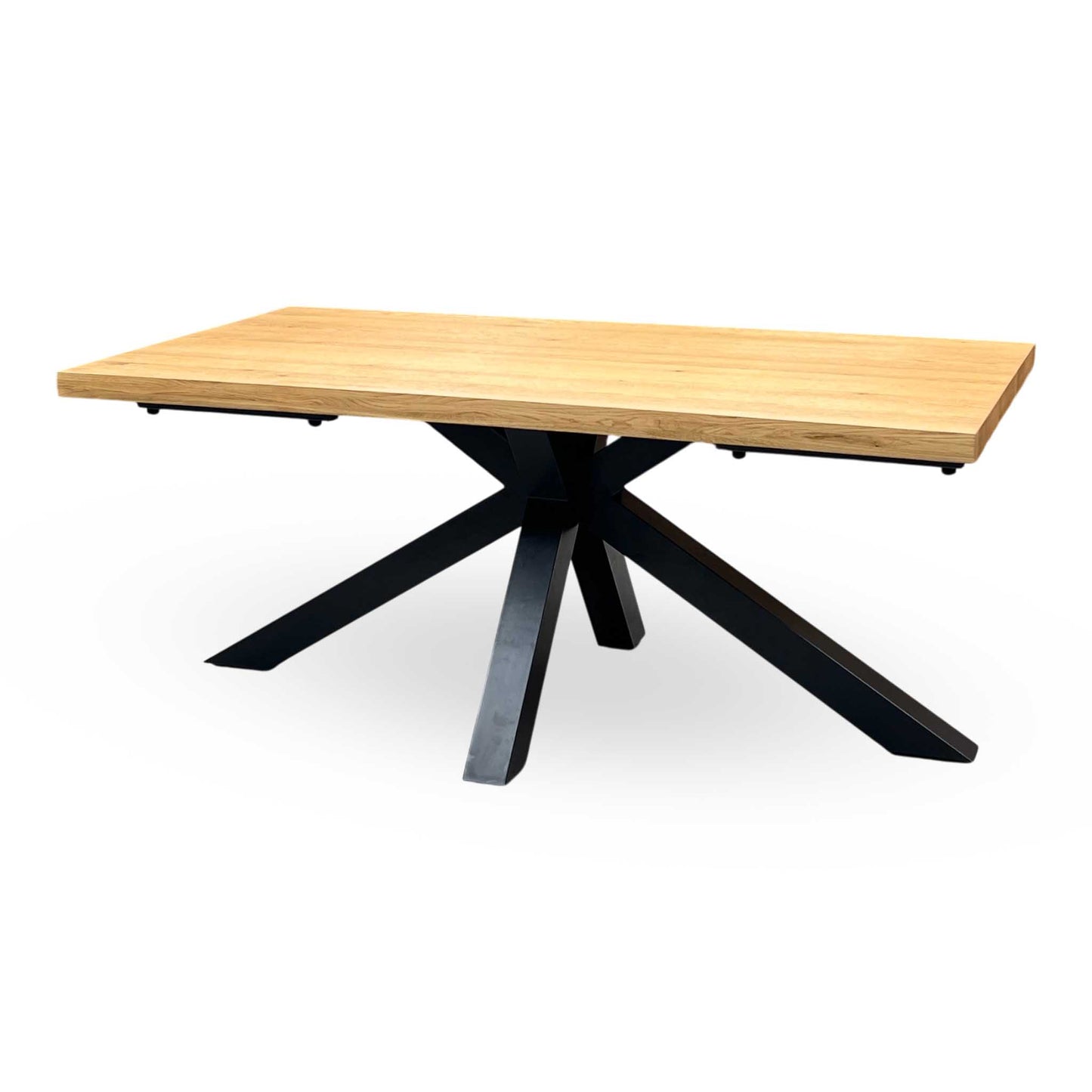 ‘Earth’ Solid Oak 180cm Star Base Dining Table Furniture Village
