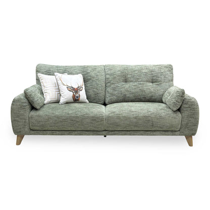 ‘Malmo’ Fab-Mga-R11 Olive Green Fabric 3 Seater Sofa Furniture Village
