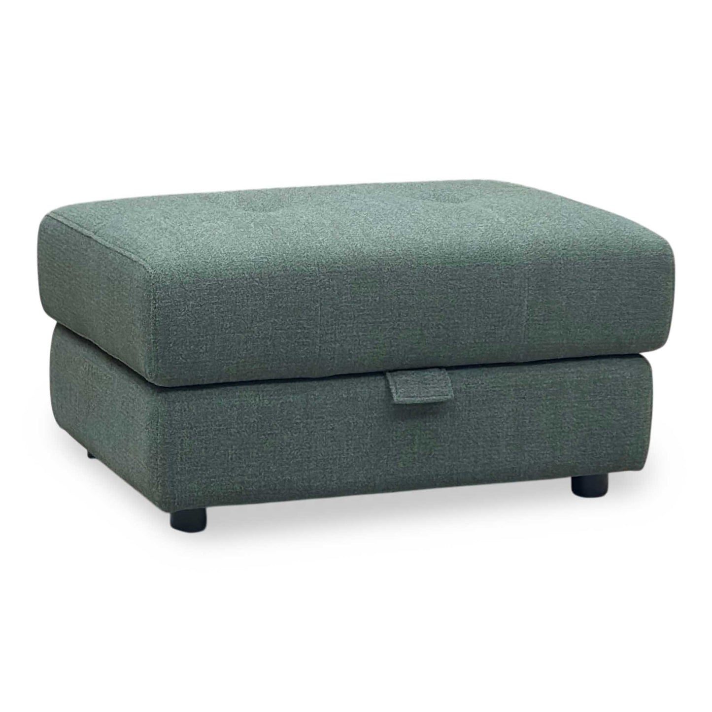 'Goliath' Oxford 94019 Moss Green Fabric Storage Footstool Furniture Village