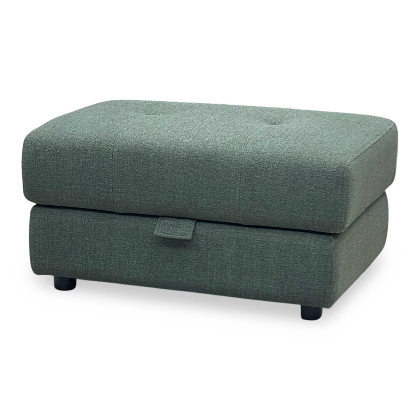 'Goliath' Oxford 94019 Moss Green Fabric Storage Footstool Furniture Village