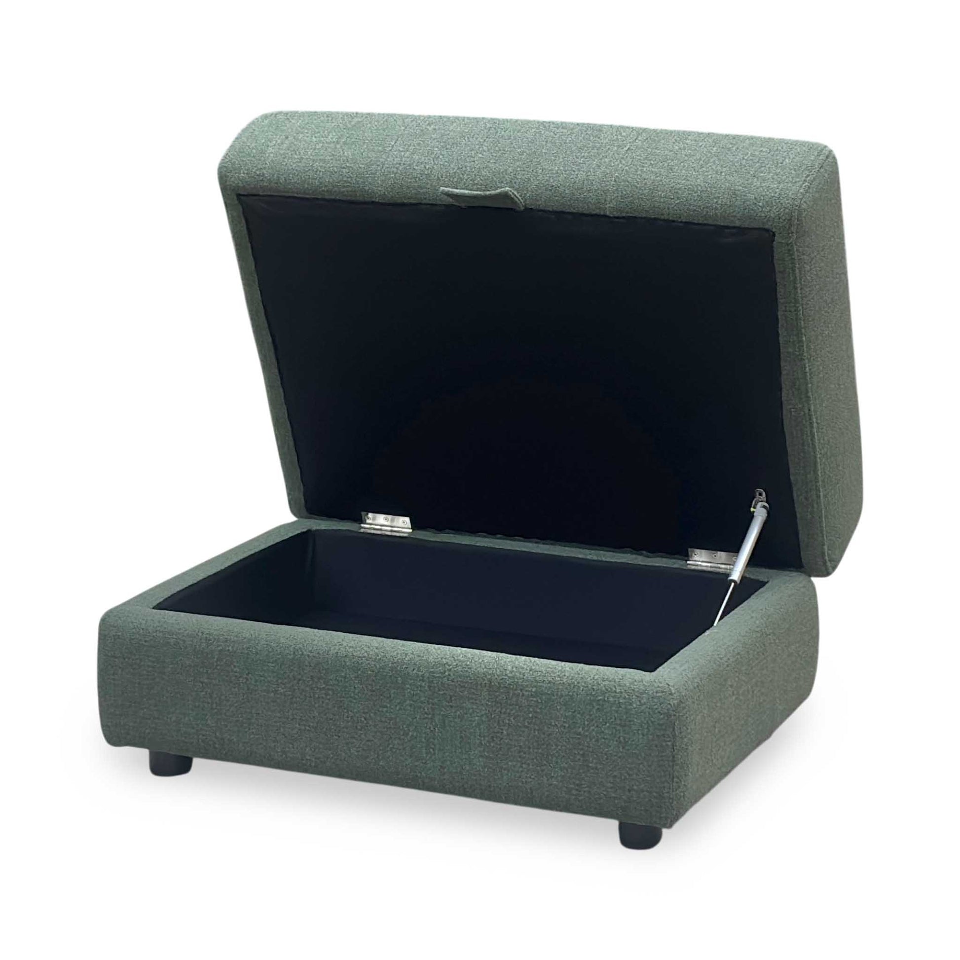 'Goliath' Oxford 94019 Moss Green Fabric Storage Footstool Furniture Village