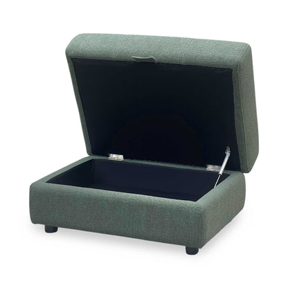 'Goliath' Oxford 94019 Moss Green Fabric Storage Footstool Furniture Village