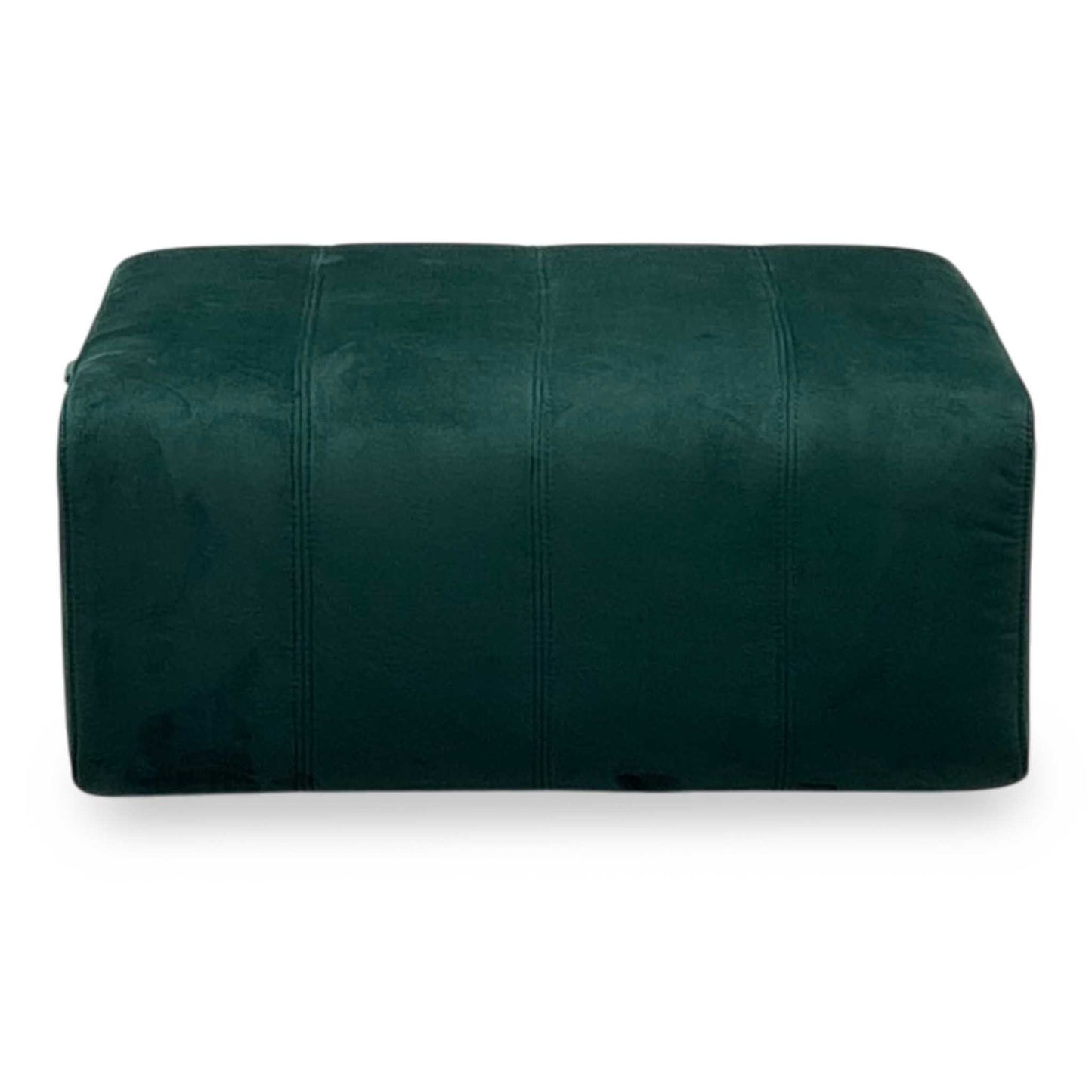 ‘Elphaba’ Opulence Bottle Green Velvet Fabric Storage Footstool Furniture Village