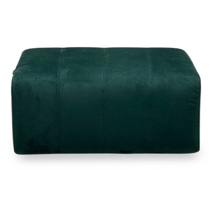 ‘Elphaba’ Opulence Bottle Green Velvet Fabric Storage Footstool Furniture Village