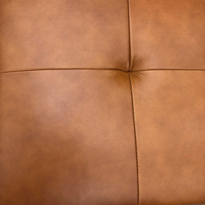 World of Leather ‘Easy Tray’ Nc-334e Pecan Brown Leather Storage Footstool Furniture Village